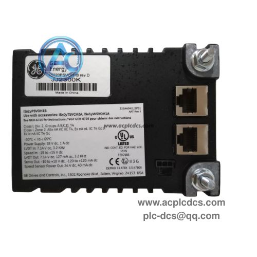 GE IS220PSVOH1B Mark VIe Servo Interface