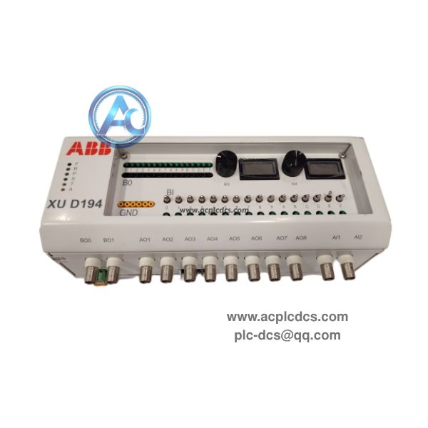 ABB XUD194 3BHC018137R0001 Excitation Hy