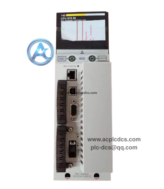 SCHNEIDER 140CPU67060 CPU Module in stoc